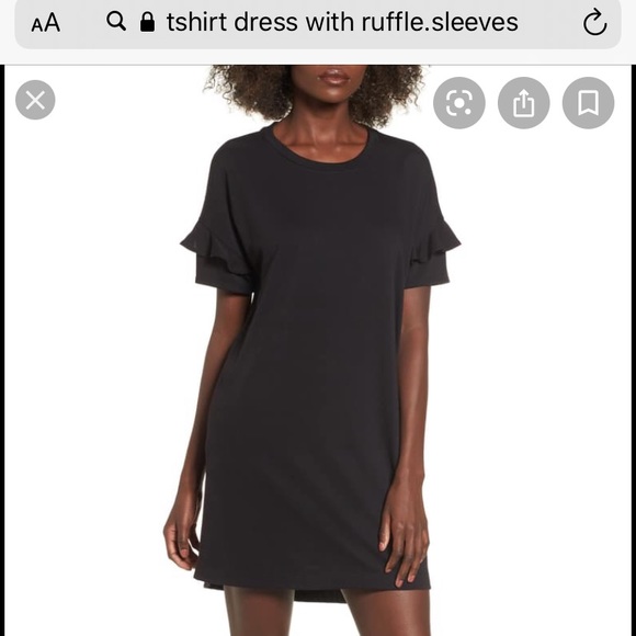 Small black t-shirt dress from Lumiere. - Picture 1 of 6